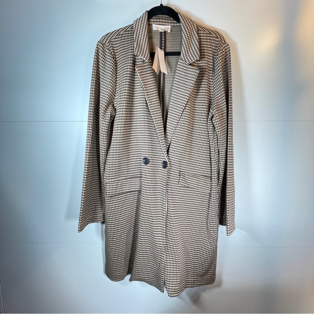 NWT Philosophy Houndstooth Plaid Jacket